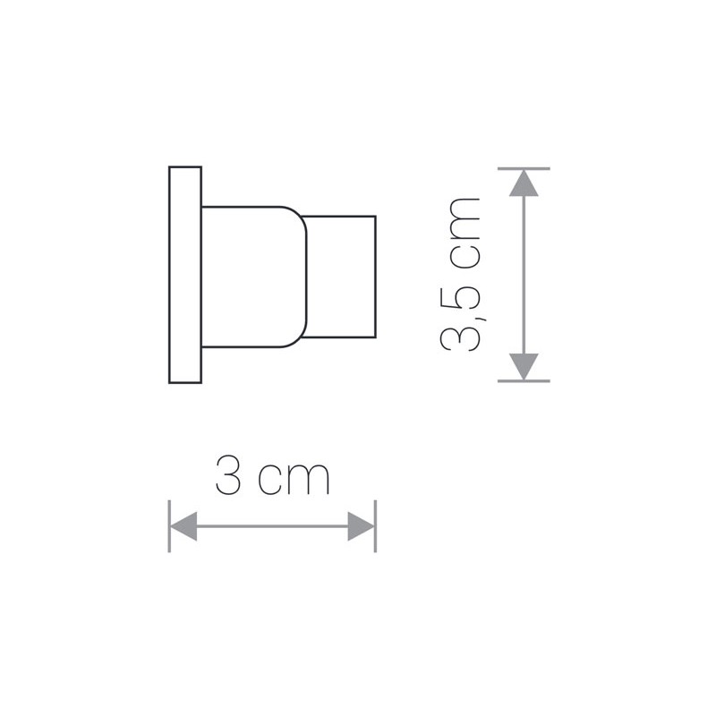 Track sistem 230V BASIC - ZAKLJUČEK ČRNI